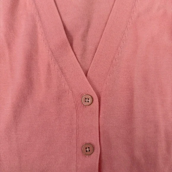 Women’s Talbots Button Front Girlfriend Cardigan Long Sleeve V-Neck Sweater XS - Picture 4 of 16